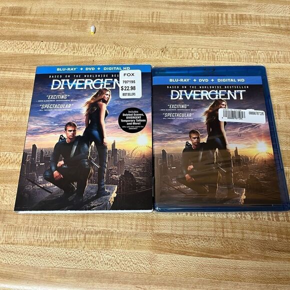 Divergent (Blu-Ray/DVD/Digital HD, 2014) 2-Disc Set Digital SEALED New‎ - Picture 2 of 3